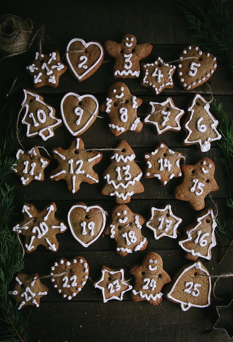 Gingerbread Advent Cookies (Vegan)