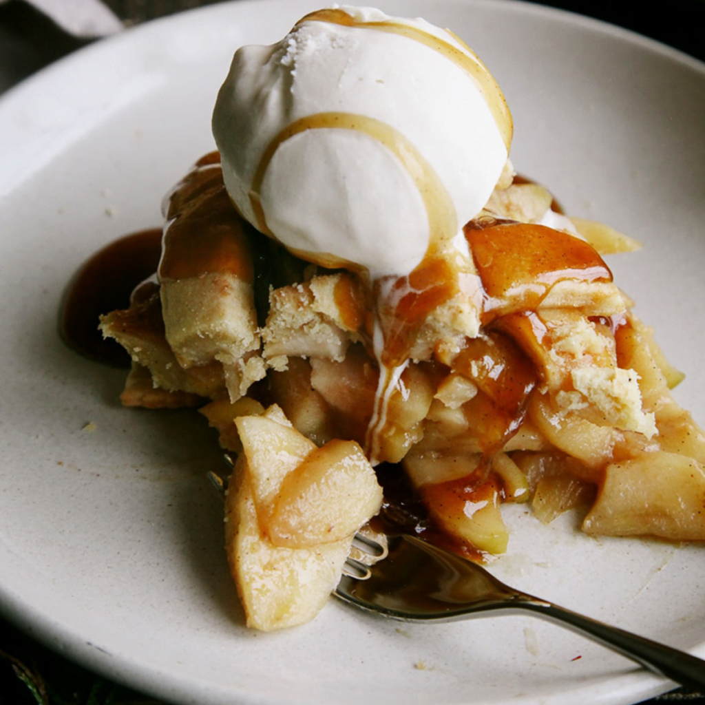 Vegan Apple Pie with Salted Caramel Wallflower Kitchen