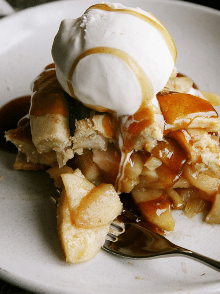 Vegan Apple Pie with Salted Caramel