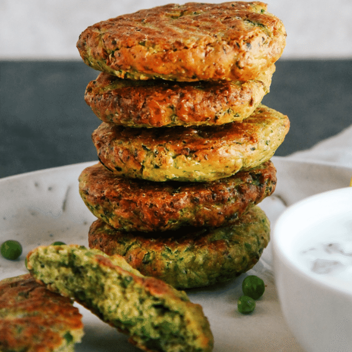 Gluten-free Green Pea Fritters - Easy healthy and frugal recipe, naturally vegan too!
