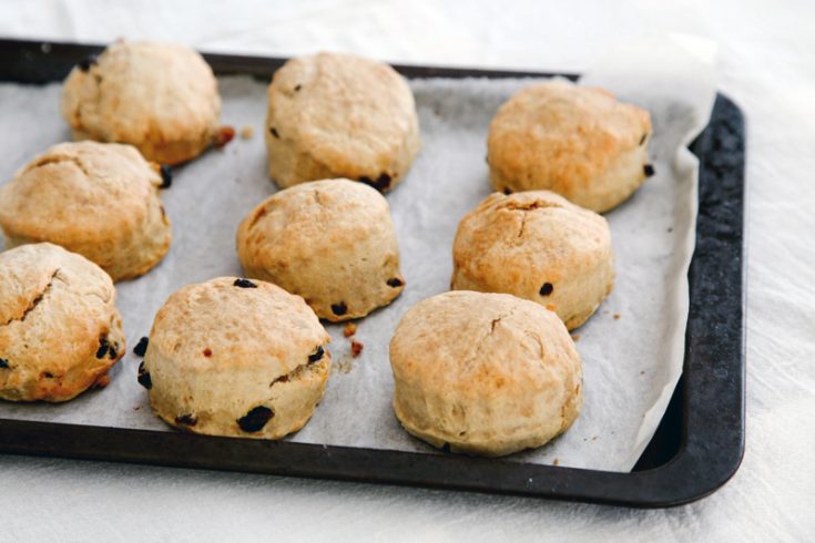 Vegan Fruit Scones - Wallflower Kitchen