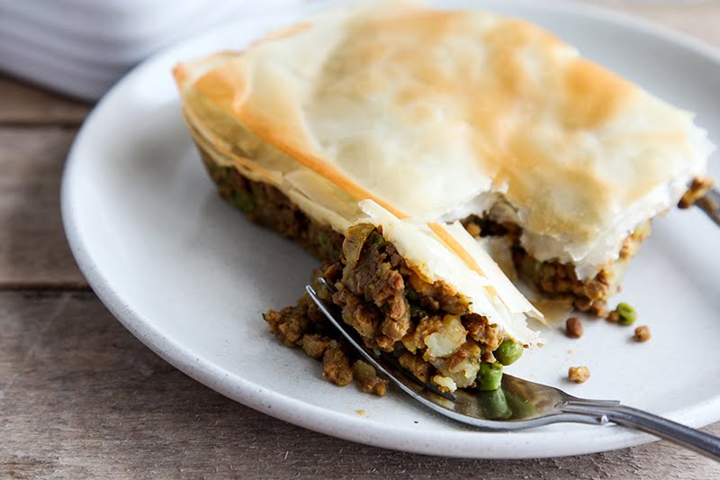 Easy Vegan Samosa Pie