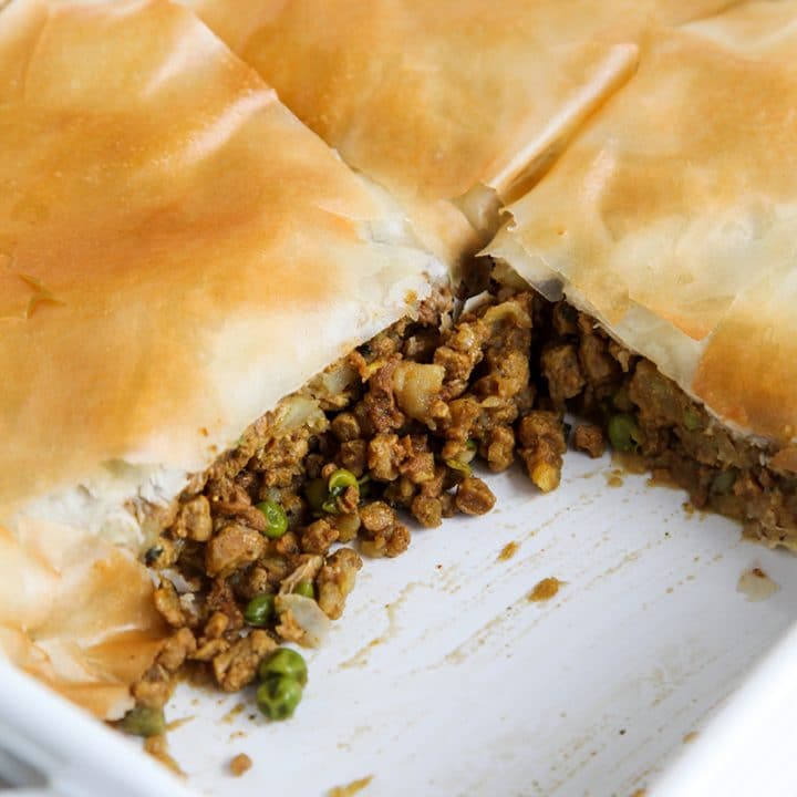 Easy Vegan Samosa Pie