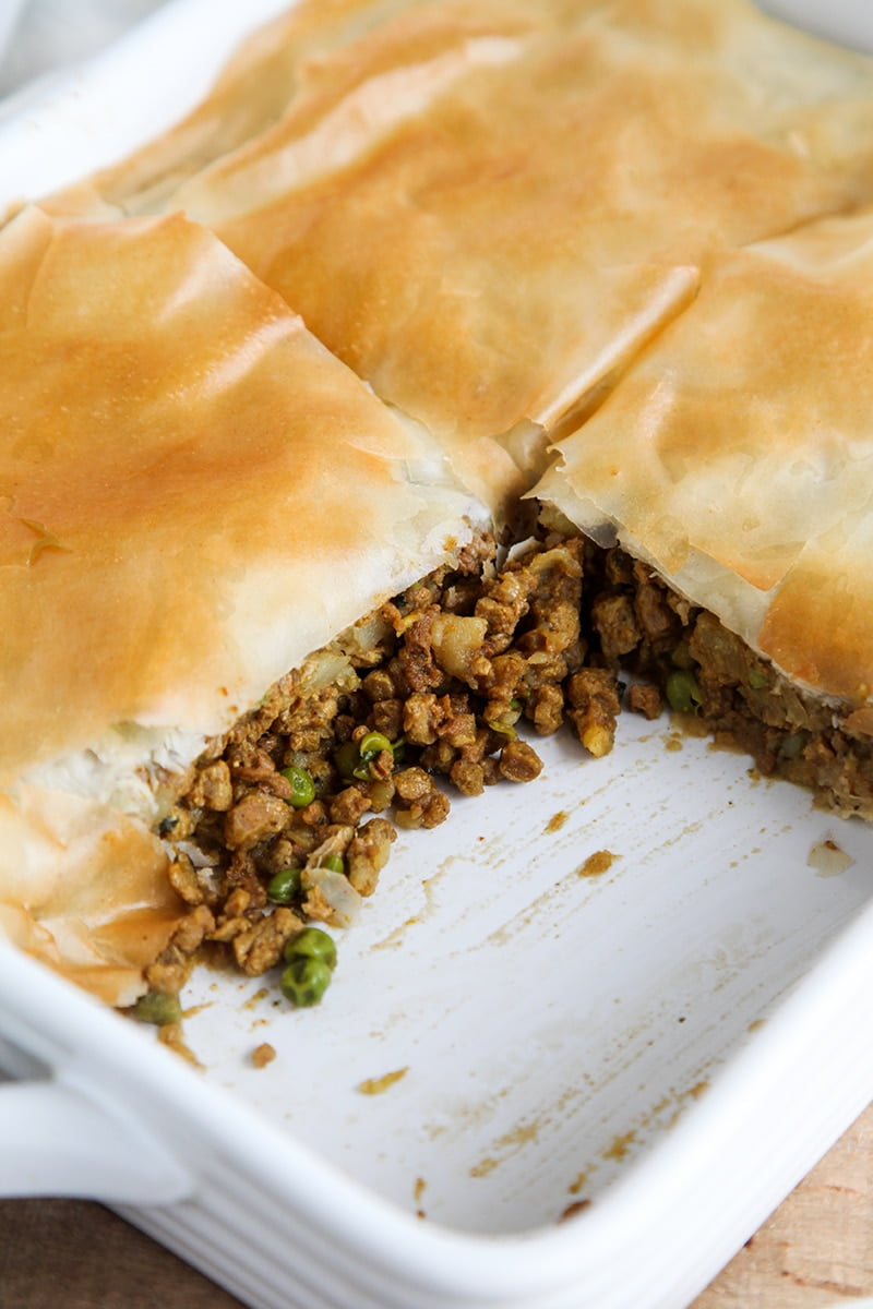 Easy Vegan Samosa Pie