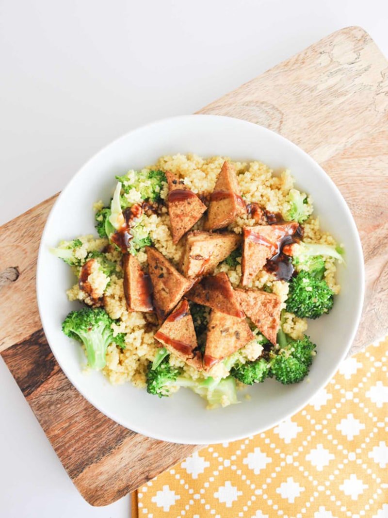 BBQ Couscous Bowl with Tofu