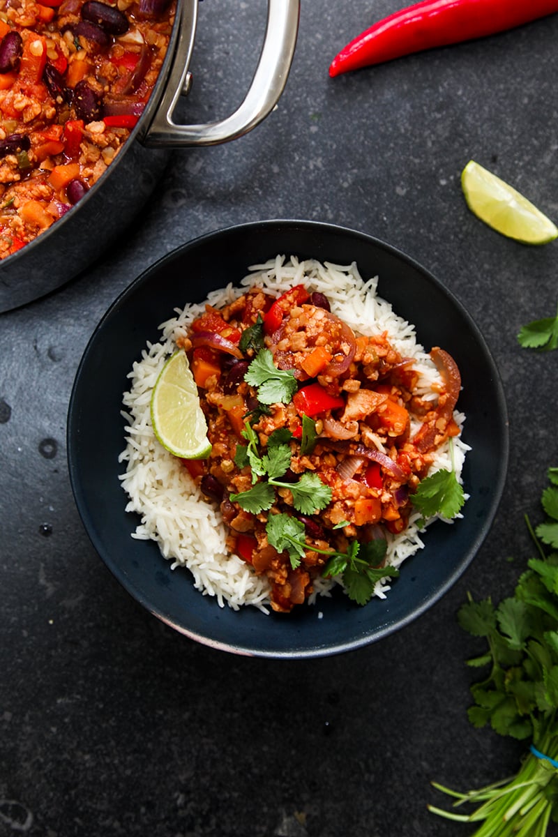 Easy Vegan Chilli Sin Carne - Wallflower Kitchen