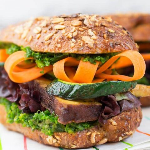 Image for Tofu and Kale Pesto Sandwich