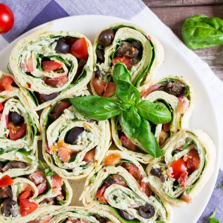 Image for Vegan Basil Ricotta Pinwheels