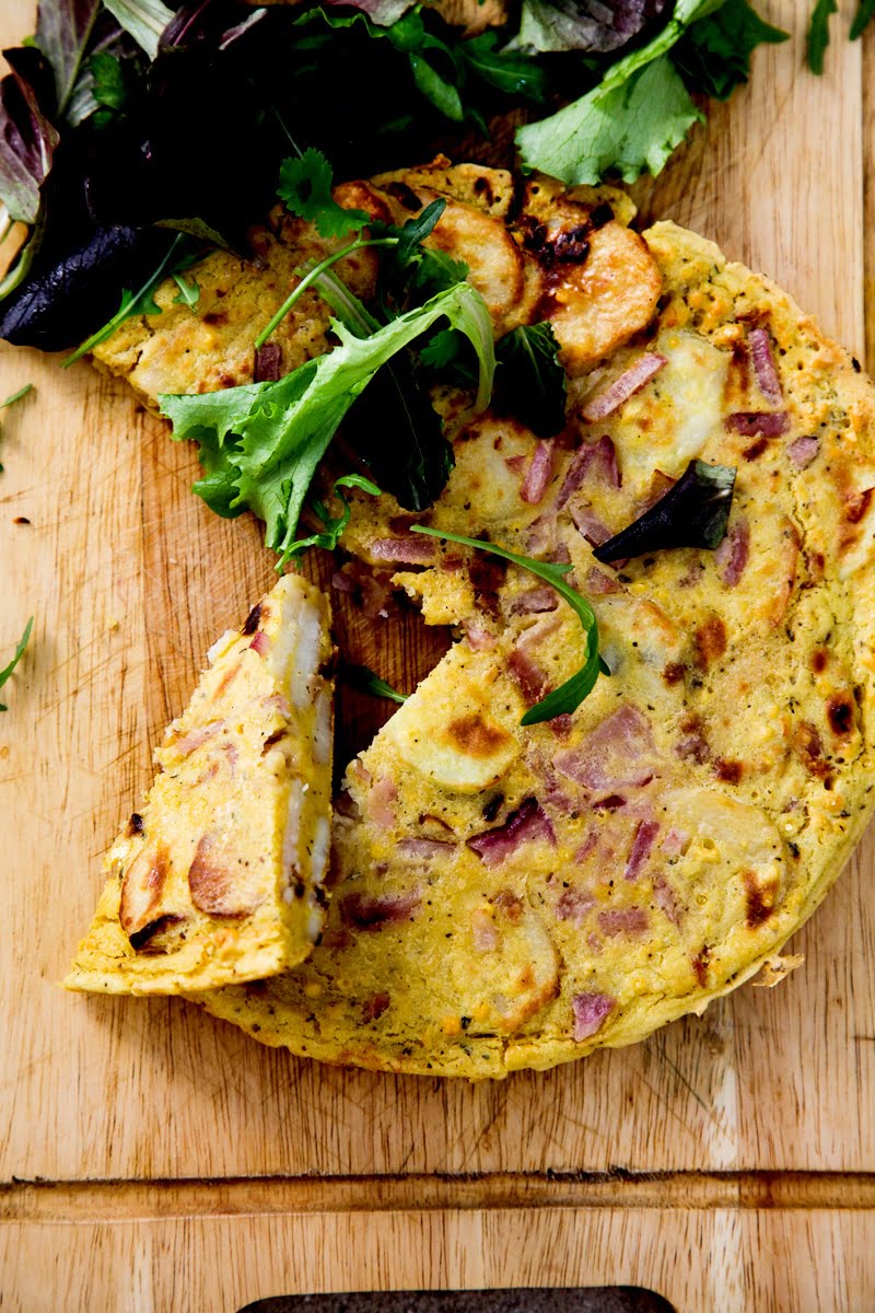 Vegetable Spanish Tortilla Omelette - Culinary Ginger