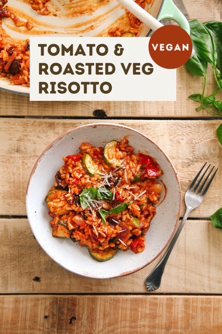 Vegan Tomato & Roasted Vegetable Risotto Wallflower Kitchen