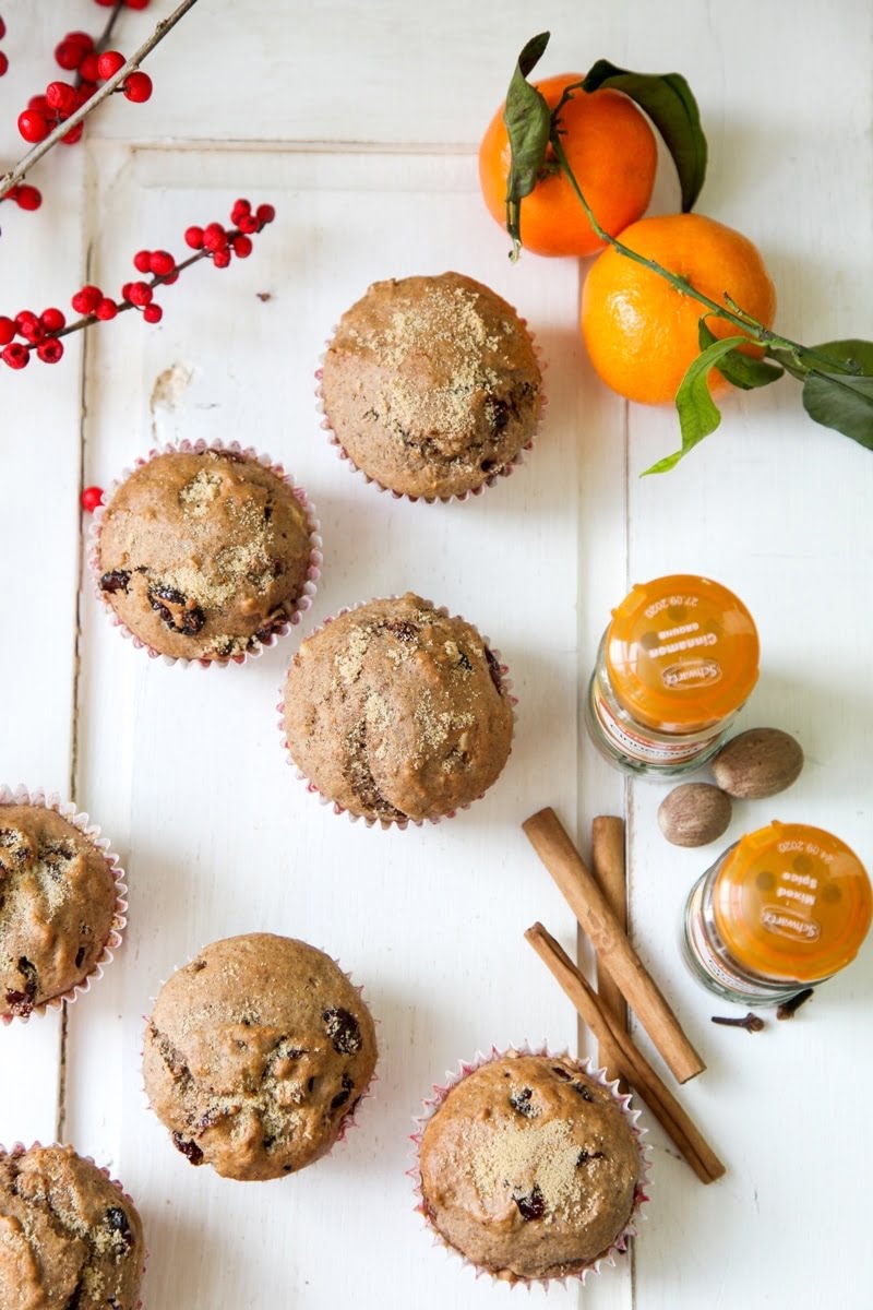 Christmas Morning Muffins #vegan #dairyfree #eggless #christmas