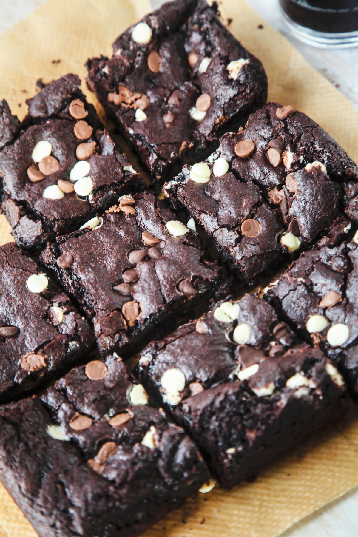 Vegan Guinness Triple Chocolate Brownies