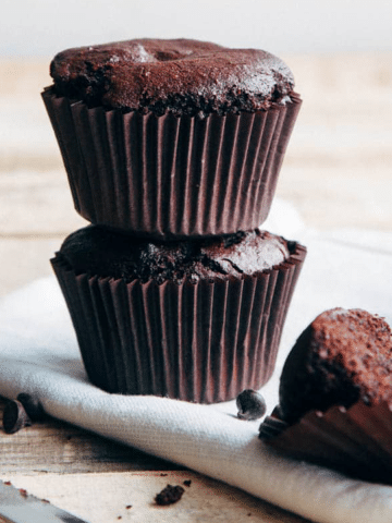Gluten-free Chocolate Buckwheat Muffins (Vegan)