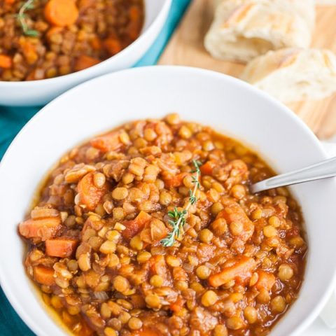 Image for One Pot Hearty Lentil Soup Recipe