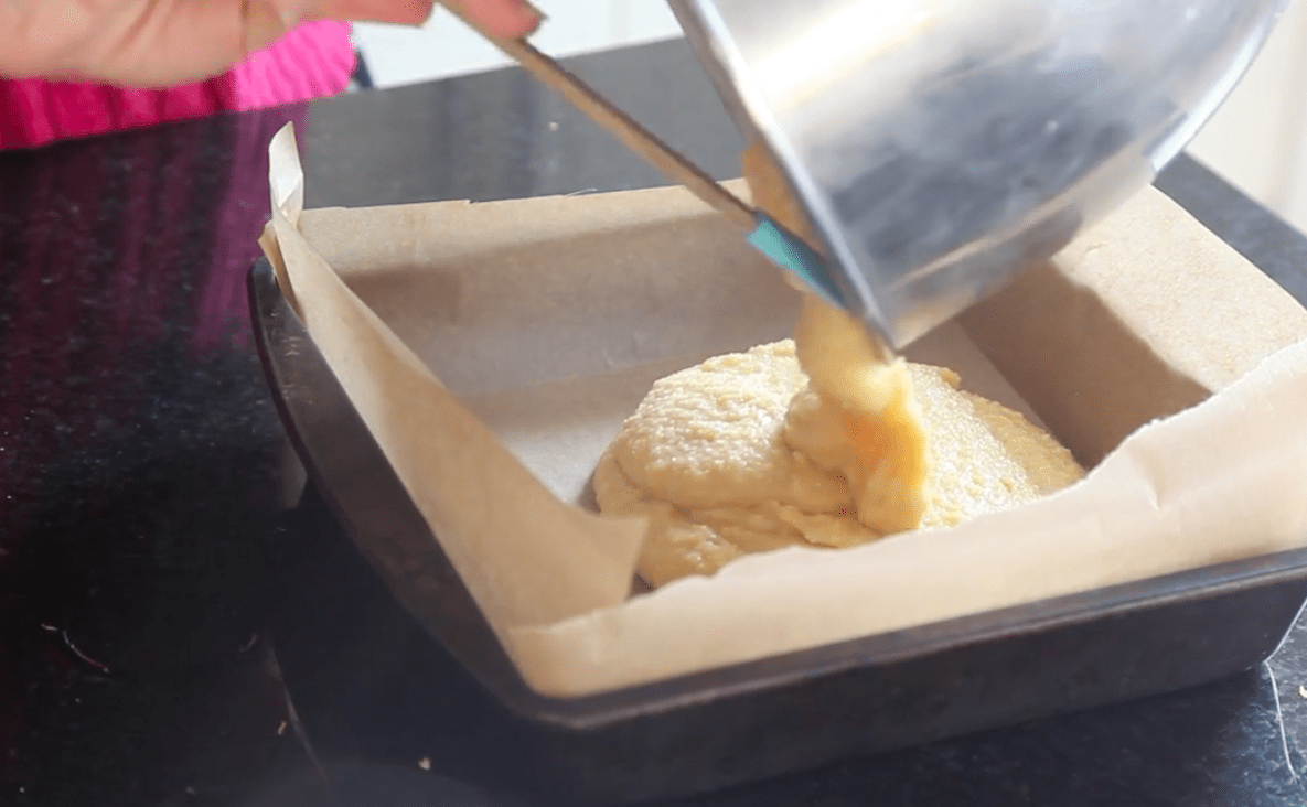 Gluten-free Vegan Lemon Polenta Cake - Step by Step Recipe - Preparing the batter