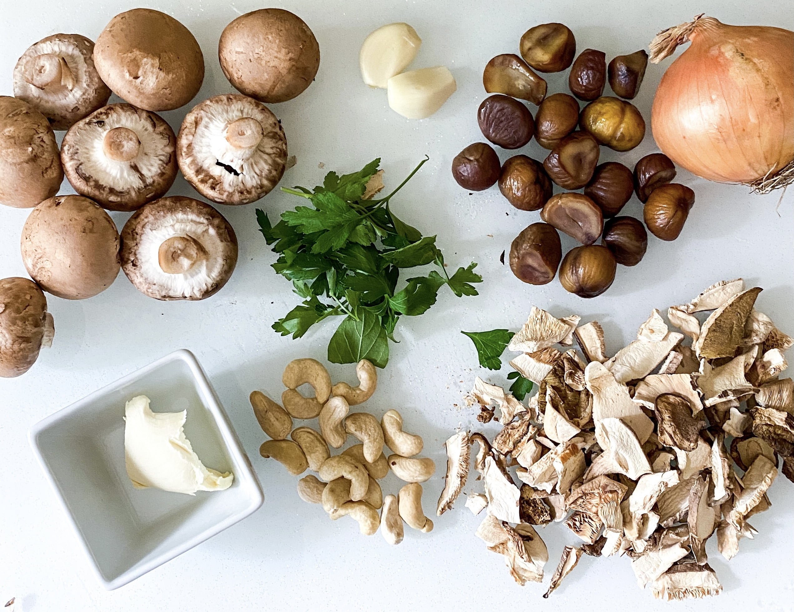 Mushroom and Chestnut Soup (Vegan)