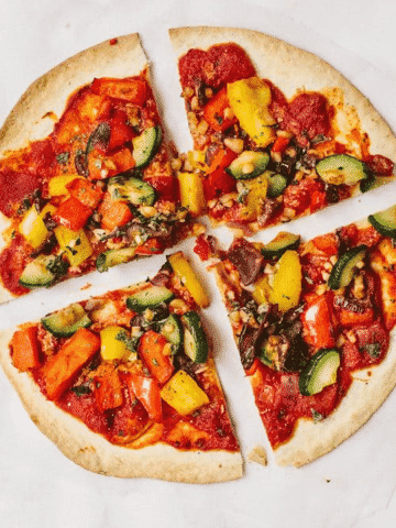 Healthy Tortilla Pizza (Vegan)