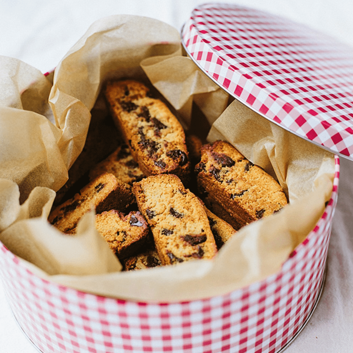 Almond Flour Biscotti with Chocolate Chips