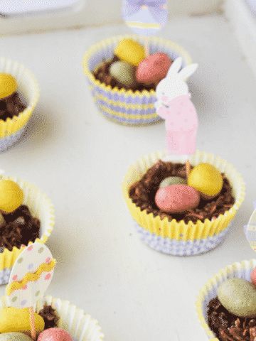 Raw Chocolate Easter Egg Nests