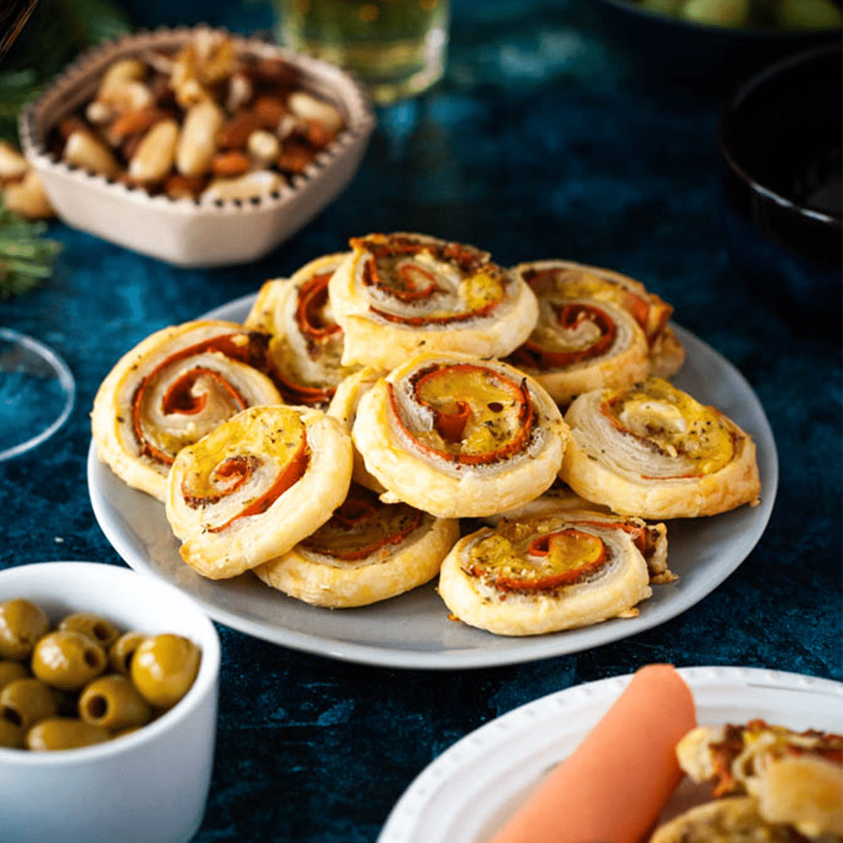 Vegan Quorn Ham & Cheese Pinwheels Recipe - Perfect party food!