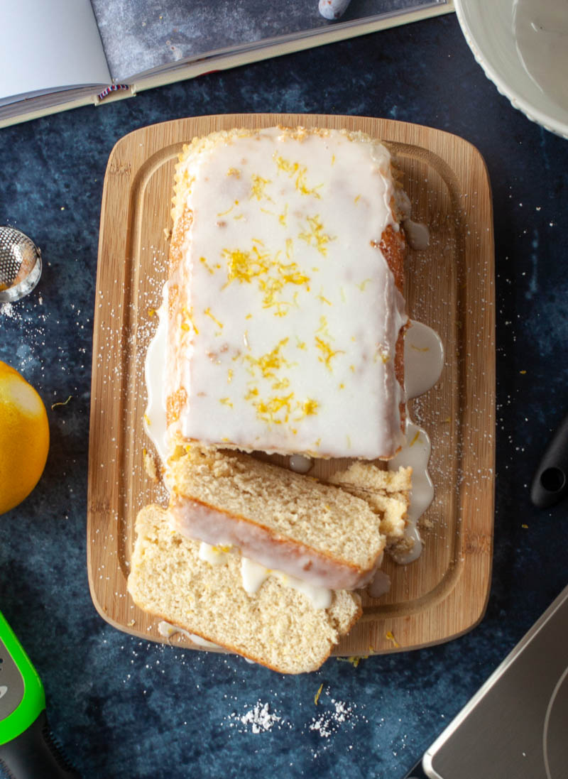 Vegan Lemon Drizzle Loaf Cake - Great British Vegan